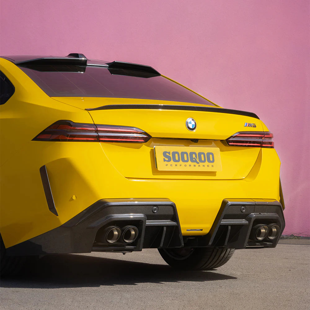 TOWMA. - SOOQOO BMW M5 G90 G99 Type-A Prepreg Carbon Fiber Rear Diffus ...